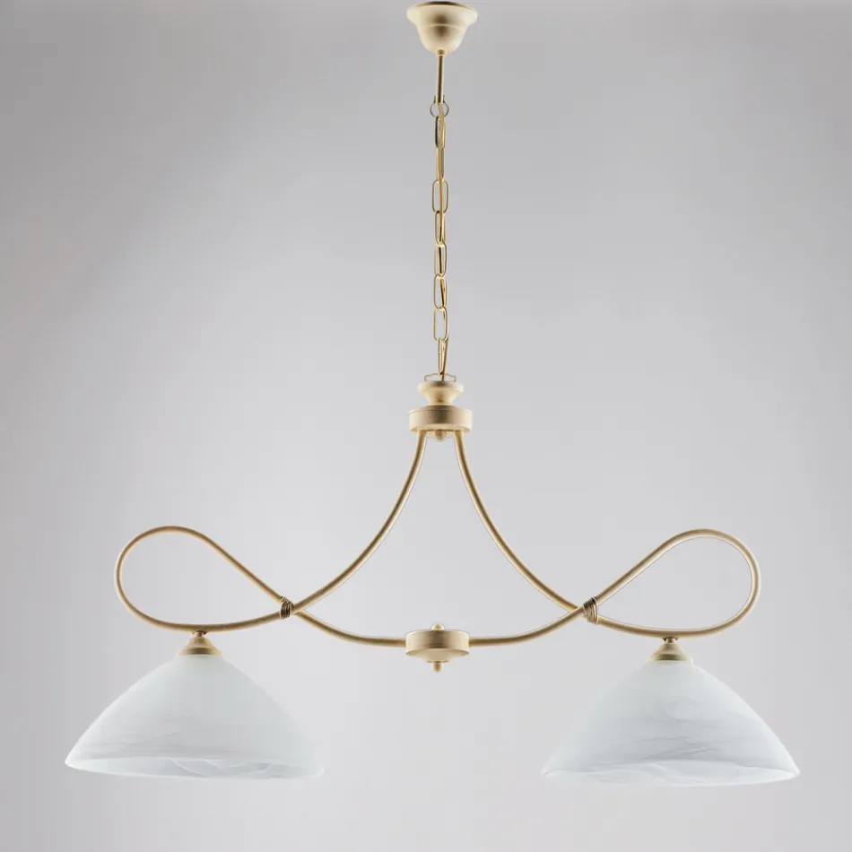 Eclisse: Ein Kronleuchter aus Metall und weißer Keramik für elegante Interieurs. Viadurini