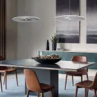 Kronleuchter aus Metall mit mikrogepunktetem Plexiglasdiffusor - Nora Viadurini