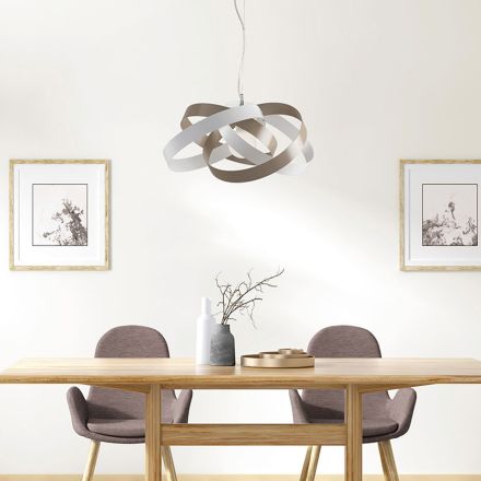 Kronleuchter aus Metall und Glas zur eleganten Beleuchtung von Innenräumen – Rosmarino Viadurini