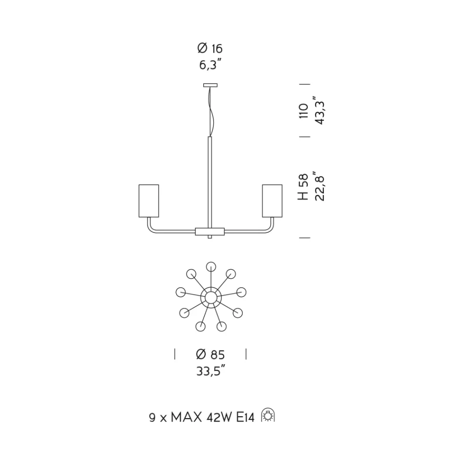 Kronleuchter aus Glas und Metall in Venedig, handgefertigt in Italien - Graham Viadurini