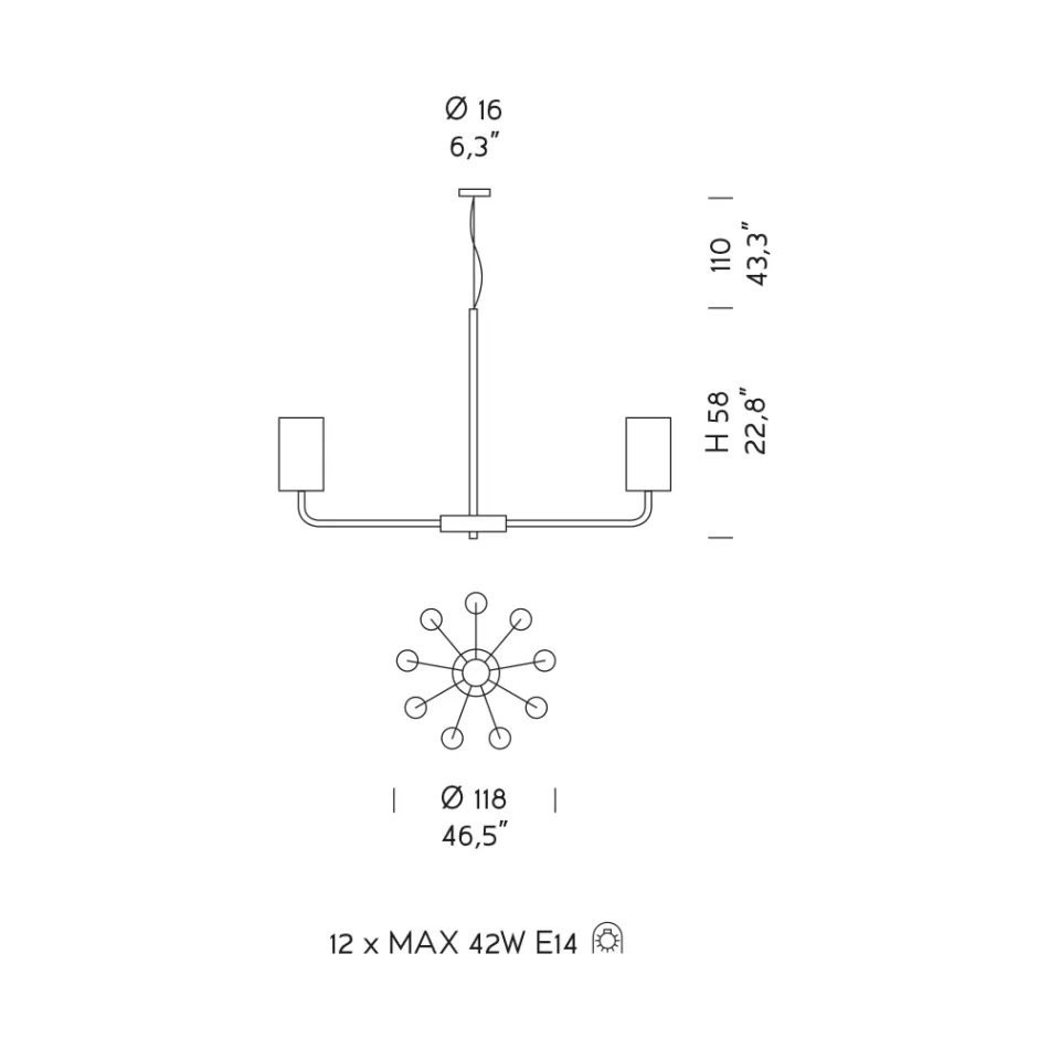 Kronleuchter aus Glas und Metall in Venedig, handgefertigt in Italien - Graham Viadurini