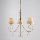 Zweiflammiger Kronleuchter aus Glas und Metall für elegante Räume – Draco Viadurini