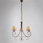 Zweiflammiger Kronleuchter aus Glas und Metall für elegante Räume – Draco Viadurini