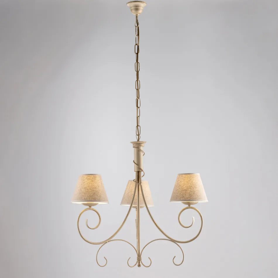 Zweiflammiger Kronleuchter aus Glas und Metall für elegante Räume – Draco Viadurini