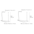 Kronleuchter aus recycelbarem Aluminium in verschiedenen Farben - Mila Viadurini