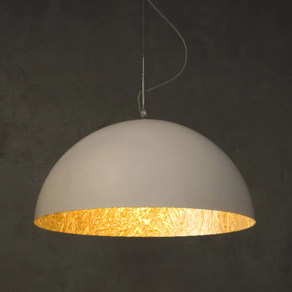 Hängeleuchter in Laprene und Nebulite - Mezza Luna von In-es.artdesign Viadurini