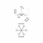 Industrie Stil Kronleuchter aus Eisen und Messing Reporter Il Fanale Viadurini