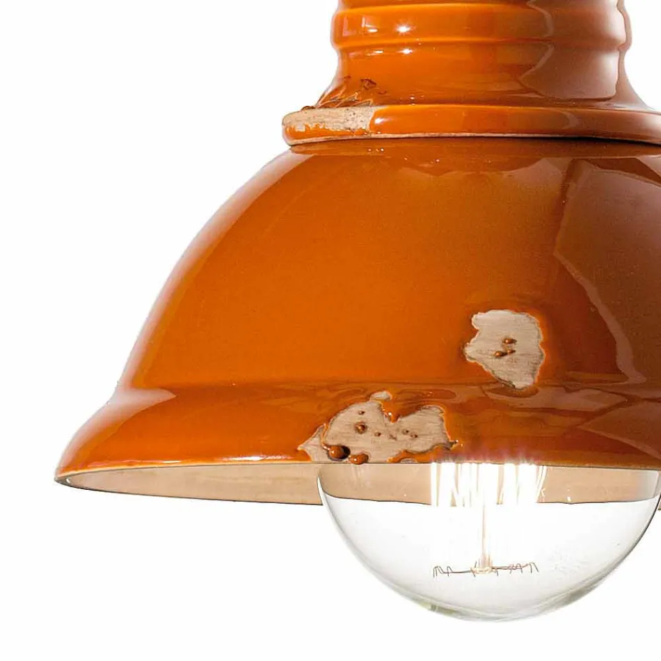 Kronleuchter Design Vintage handgemachte Keramik Cameron Ferroluce Viadurini