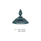 Laternenpfahl mit 2 Lichtern im Vintage-Stil aus Aluminium, hergestellt in Italien – Leona Viadurini