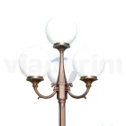 270 cm hohe Straßenlaterne aus schwarzem Acryl und Aluminium Made in Italy - Trovanero Viadurini