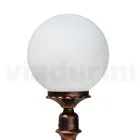 69 cm hohe Straßenlaterne aus schwarzem Acryl und Aluminium, hergestellt in Italien - Trovanero Viadurini