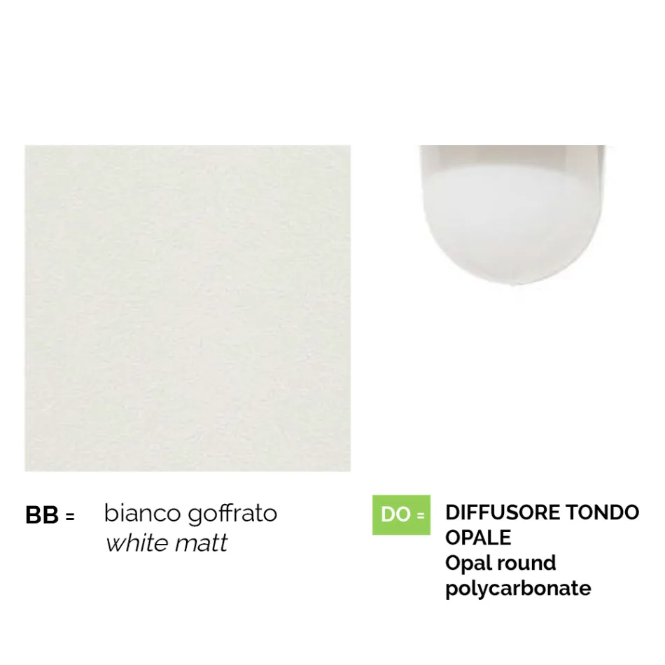 Weiße Gartenlampe aus Aluminium mit 1 Licht, hergestellt in Italien, Anusca Viadurini