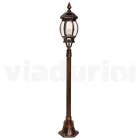 Aluminium-Gartenlampe im Vintage-Stil, hergestellt in Italien – Leona Viadurini