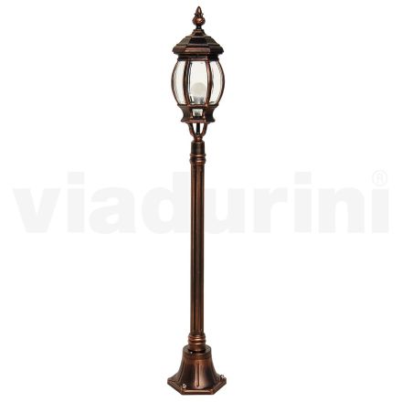 Aluminium-Gartenlampe im Vintage-Stil, hergestellt in Italien – Leona Viadurini
