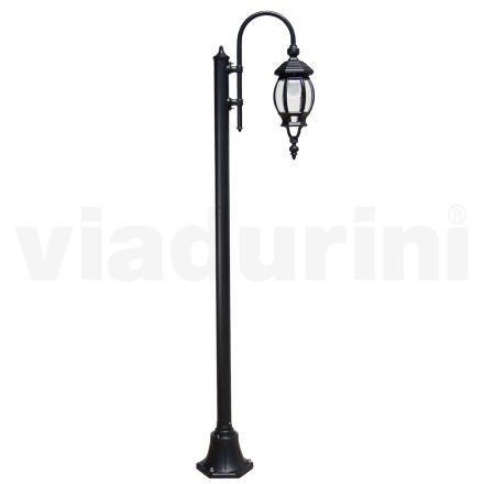Vintage-Gartenlampe aus anthrazitfarbenem Aluminium, hergestellt in Italien – Empire Viadurini