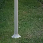 Straßenlaterne im Freien, weißes Aluminium und handgemaltes Blumendekor - Imperia Viadurini