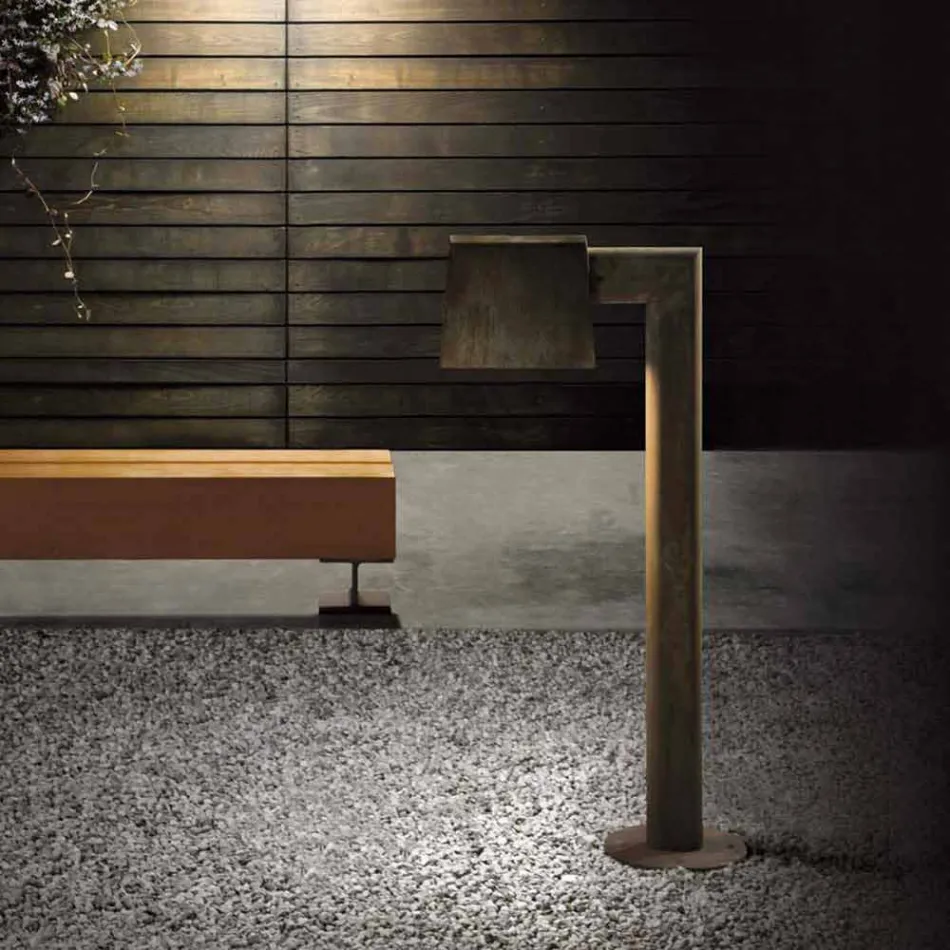 Außenlaterne aus antikbraunem Metall 2 Höhen - Saint Tropez von Il Fanale Viadurini