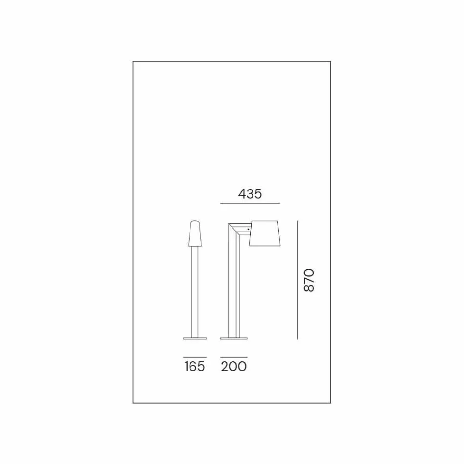 Außenlaterne aus antikbraunem Metall 2 Höhen - Saint Tropez von Il Fanale Viadurini