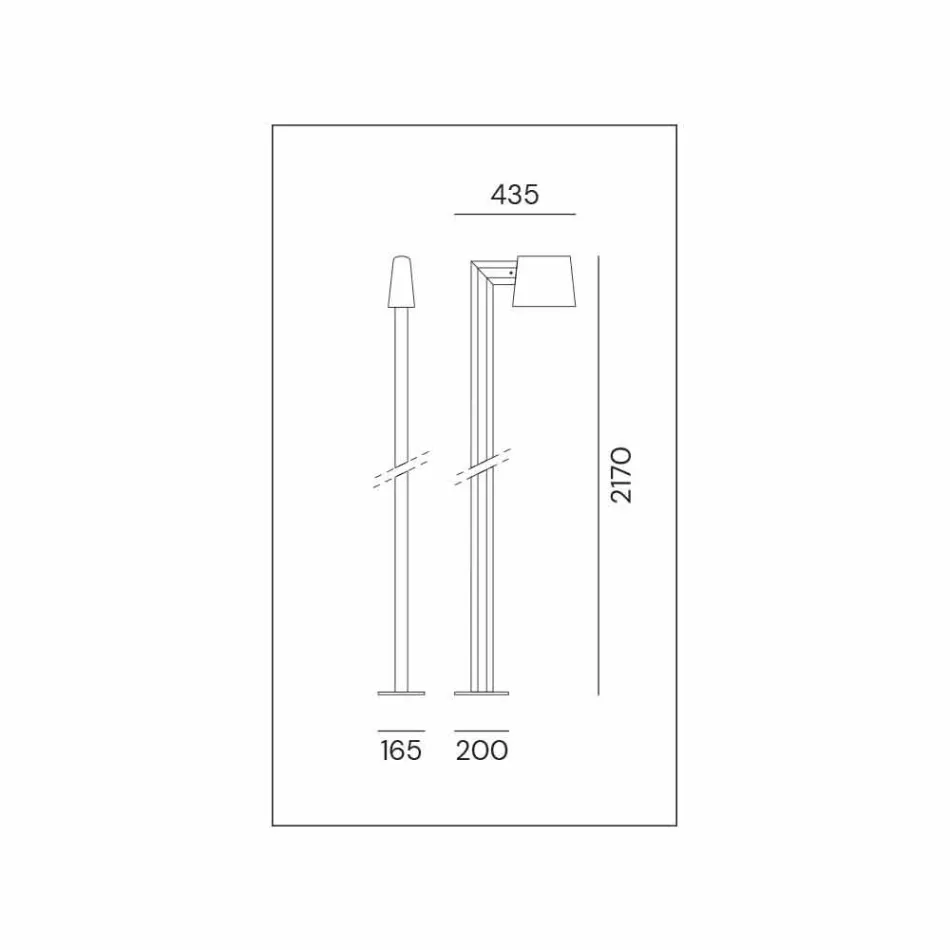 Außenlaterne aus antikbraunem Metall 2 Höhen - Saint Tropez von Il Fanale Viadurini