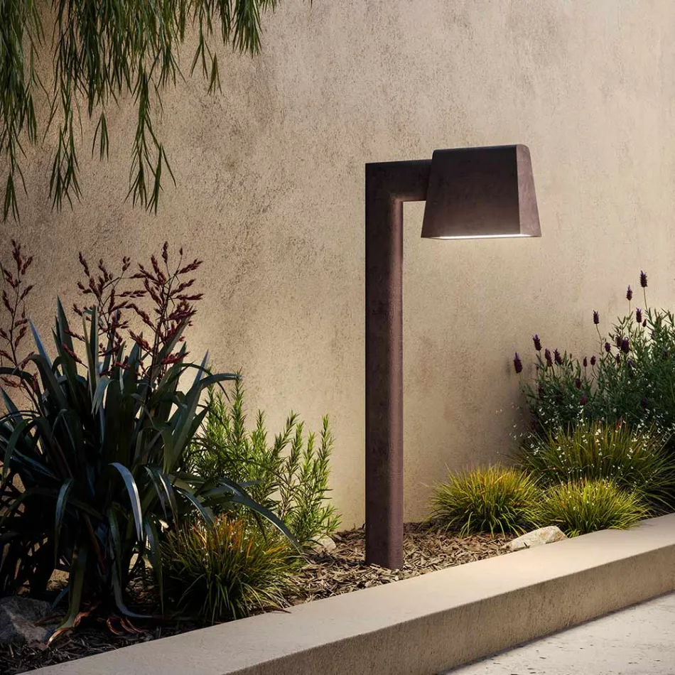 Außenlaterne aus antikbraunem Metall 2 Höhen - Saint Tropez von Il Fanale Viadurini