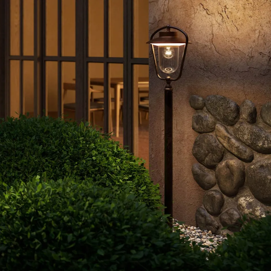 Vintage Außenlaterne aus Kupfer und Messing, 2 Höhen - Calmaggiore von Il Fanale Viadurini