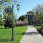 Vintage-Gartenlampe aus anthrazitfarbenem Aluminium, hergestellt in Italien – Empire Viadurini