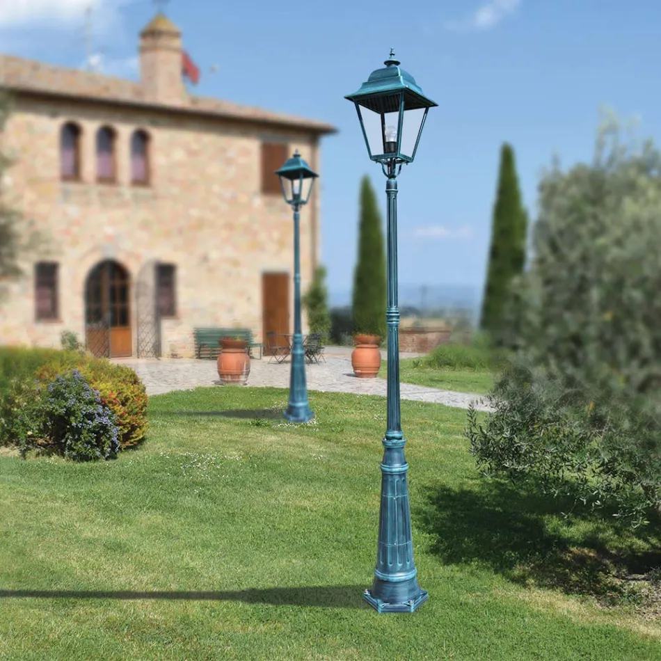 Vintage-Außenlampe aus Aluminium, hergestellt in Italien – Bonaria Viadurini