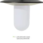 Vintage-Gartenlampe mit 2 Lichtern aus Aluminium, hergestellt in Italien – Belen Viadurini