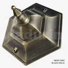 Gartenlaterne aus transparentem Glas und 5 Aluminiumoberflächen - Pinako Viadurini