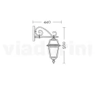 Außenlaterne aus anthrazitfarbenem Aluminium und Glas Made in Italy - Elric Viadurini