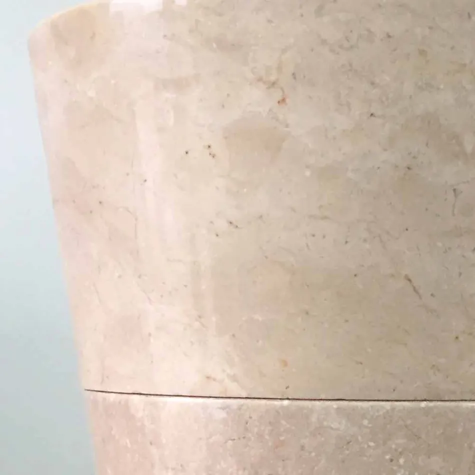 Igor Handbemaltes, glänzend weißes, konisches Standwaschbecken Viadurini