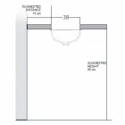 Einbauwaschbecken im Barock-Design aus Schamott, hergestellt in Italien, Ägäis Viadurini