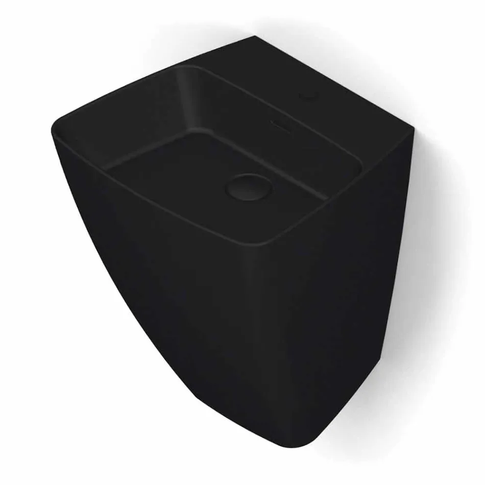 Modernes Design Wandwaschbecken aus Keramik made in Italy, Goran Viadurini