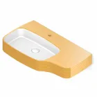 Modernes Wandwaschbecken aus Keramik made in Italy, Hamlet Viadurini