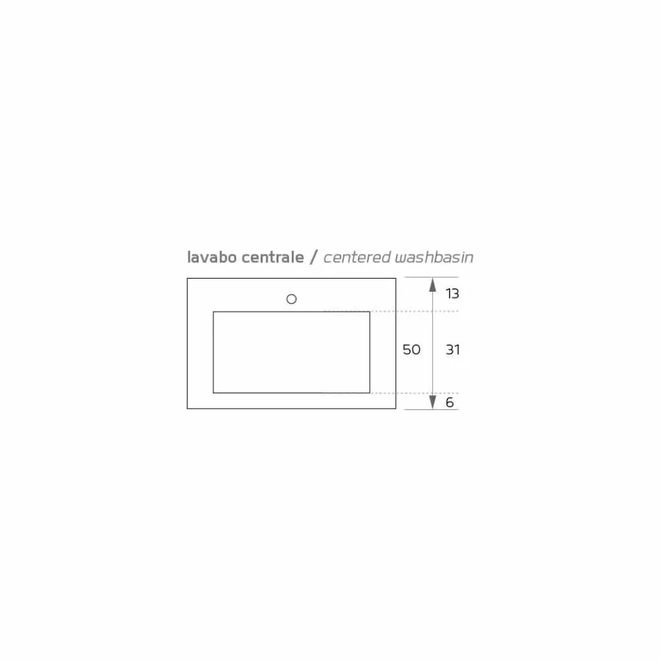 Modernes Pendelwaschbecken aus Texolid, Rufina, hergestellt in Italien Viadurini