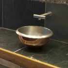 Sink Design-Unterstützung Kupfer Finish Nickel satiniert pur Viadurini