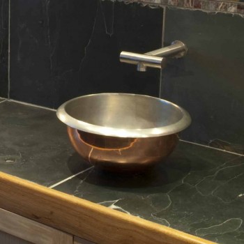 Sink Design-Unterstützung Kupfer Finish Nickel satiniert pur