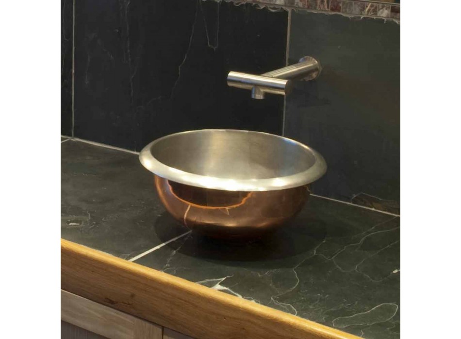 Sink Design-Unterstützung Kupfer Finish Nickel satiniert pur