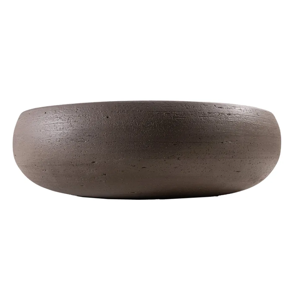 Aufsatzwaschbecken aus feuerfestem Ton Made in Italy - Diego Viadurini