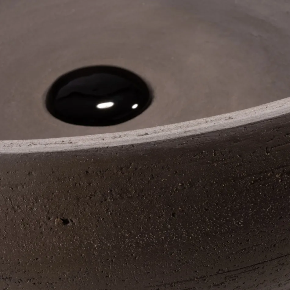 Aufsatzwaschbecken aus feuerfestem Ton Made in Italy - Diego Viadurini