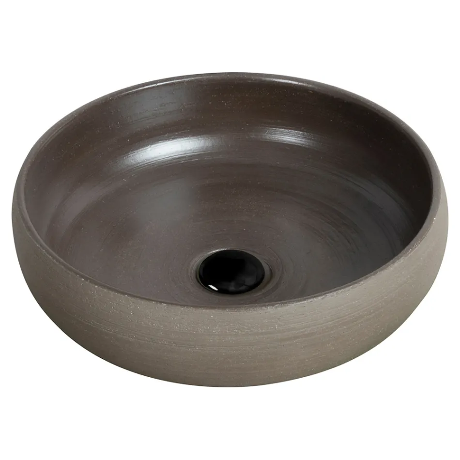 Aufsatzwaschbecken aus feuerfestem Ton Made in Italy - Diego Viadurini