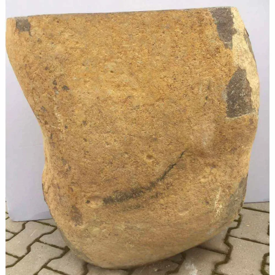 Design Waschbecken im Naturstein Meer, Einzelstück Viadurini