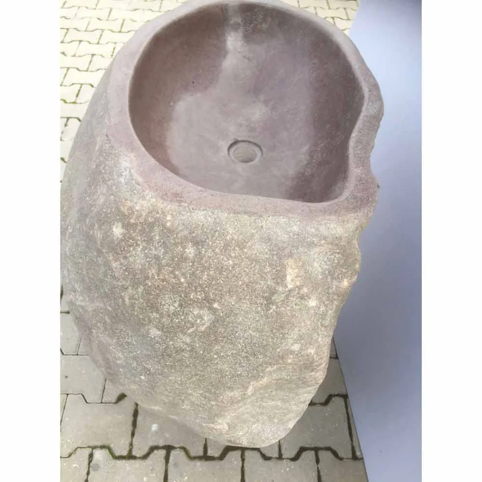 Design Waschbecken im Naturstein Meer, Einzelstück Viadurini