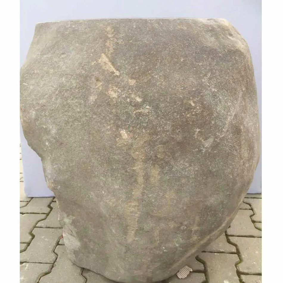 Design Waschbecken im Naturstein Meer, Einzelstück Viadurini