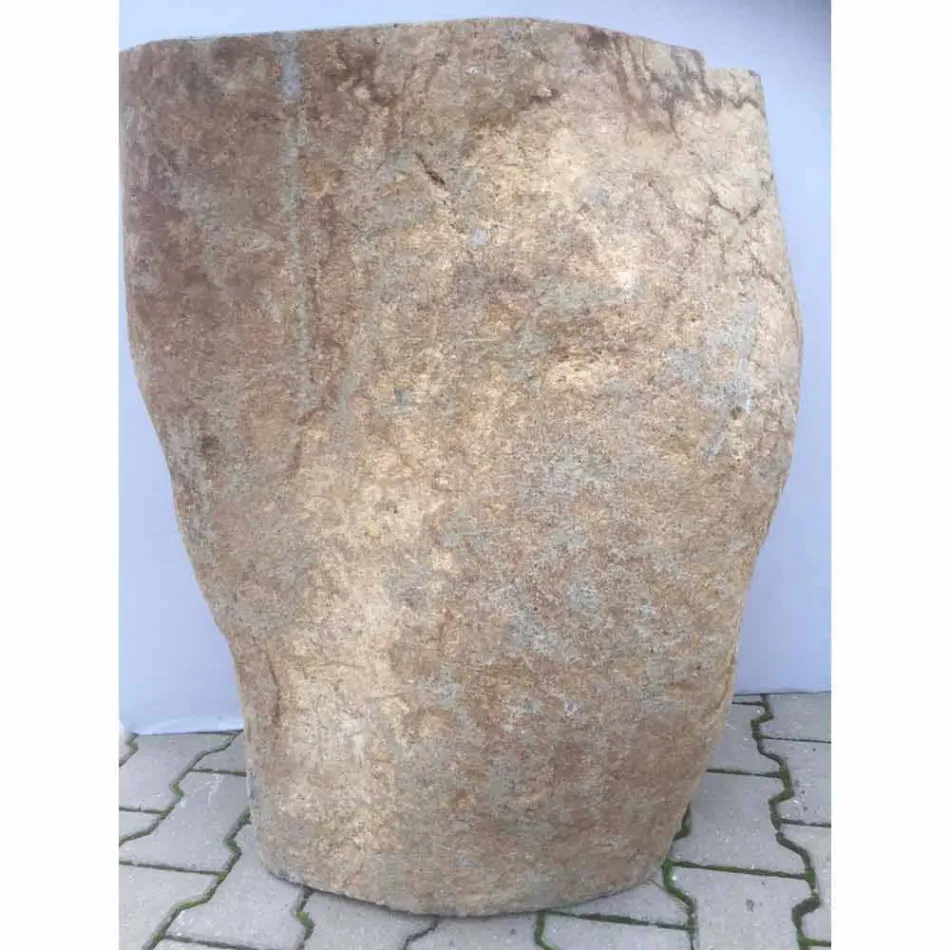 Design Waschbecken im Naturstein Meer, Einzelstück Viadurini