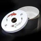 Weißes Design-Badezimmer-Waschbecken aus feuerfestem Ton Made in Italy - Tatiana Viadurini