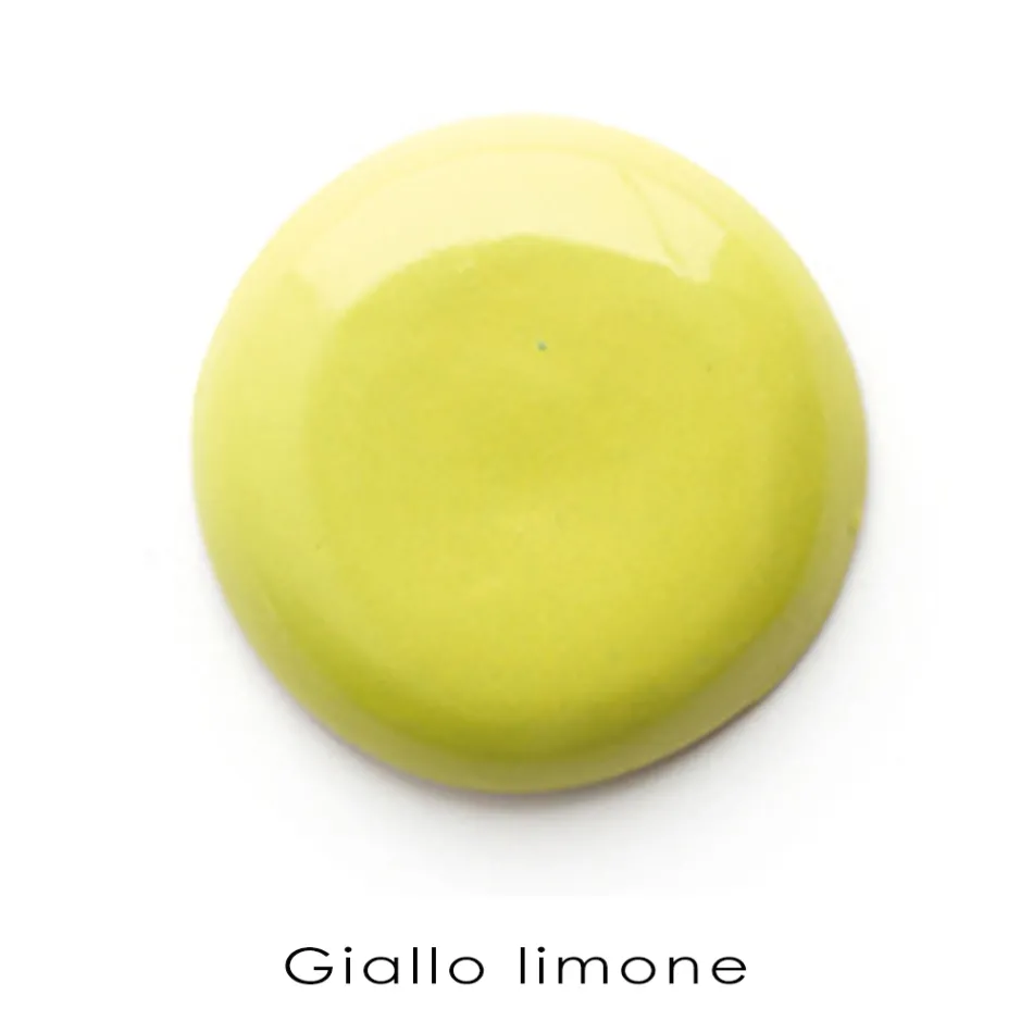 Wandhängendes Badezimmer-Waschbecken aus farbiger Keramik Modernes Design 26 cm - Jordan Viadurini