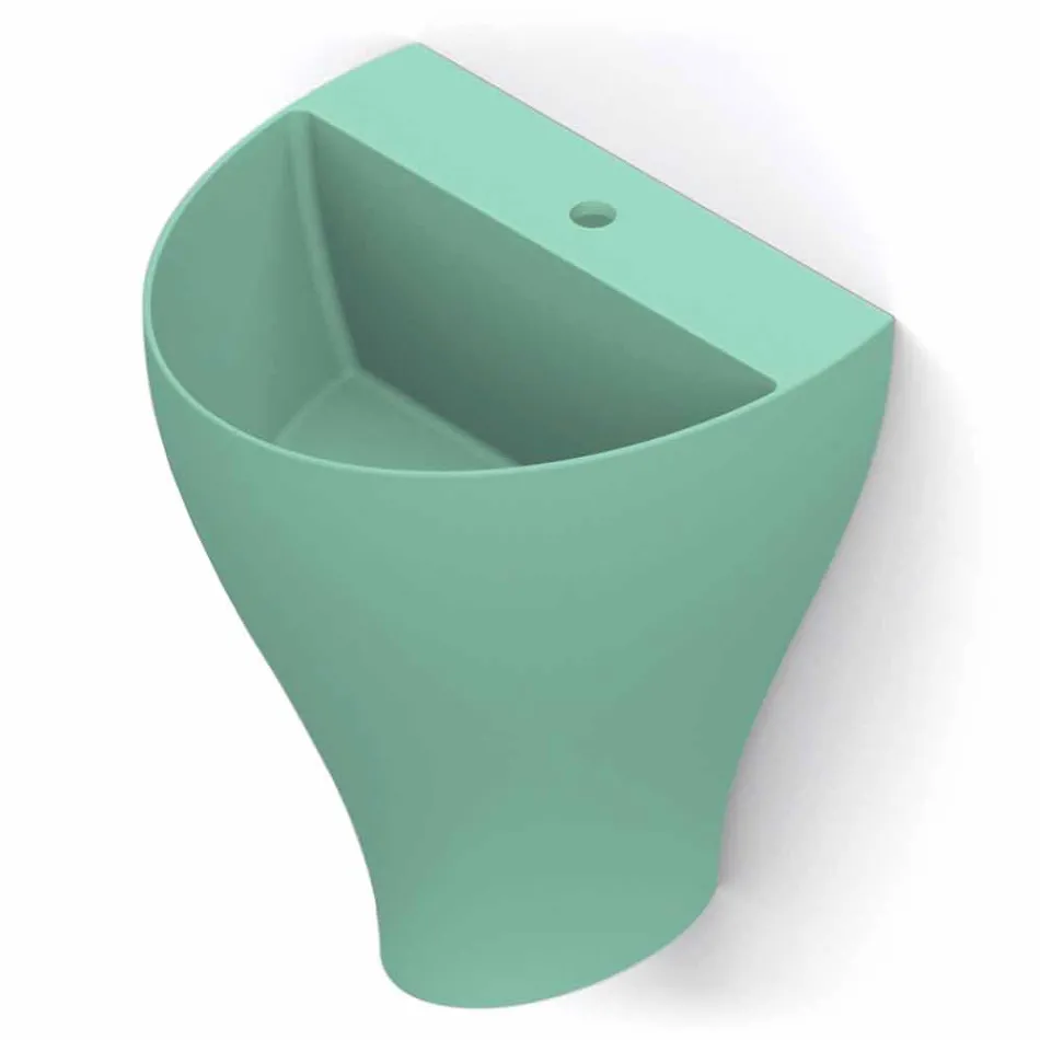 Moderne Keramik-Wandwaschbecken made in Italy, Fiorello Viadurini