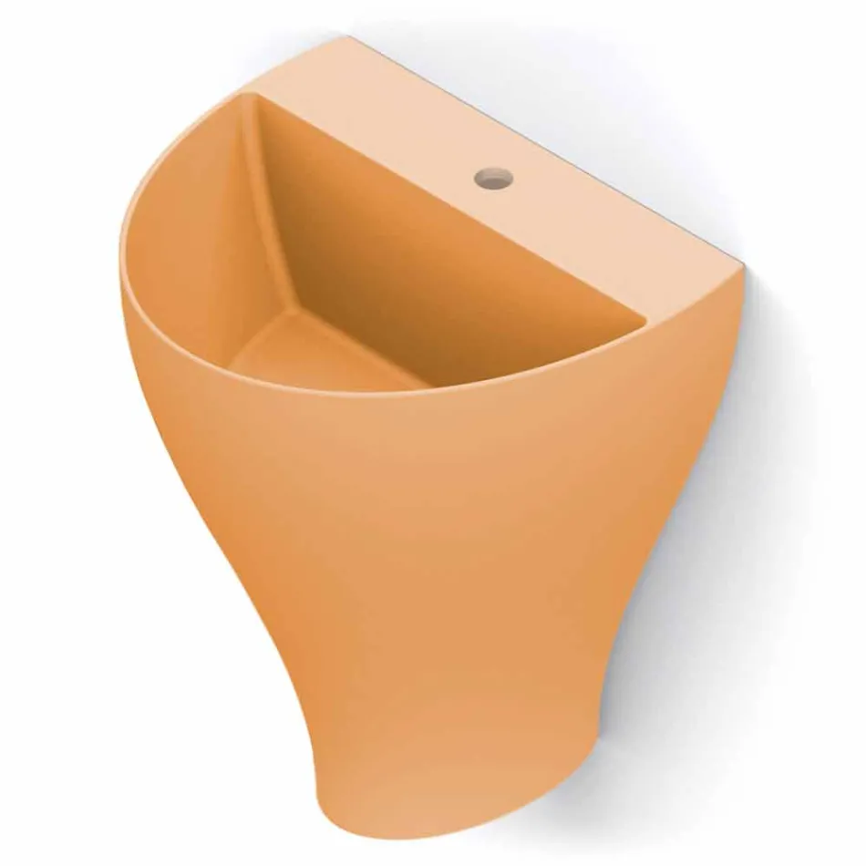 Moderne Keramik-Wandwaschbecken made in Italy, Fiorello Viadurini