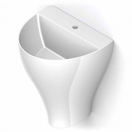 Moderne Keramik-Wandwaschbecken made in Italy, Fiorello Viadurini